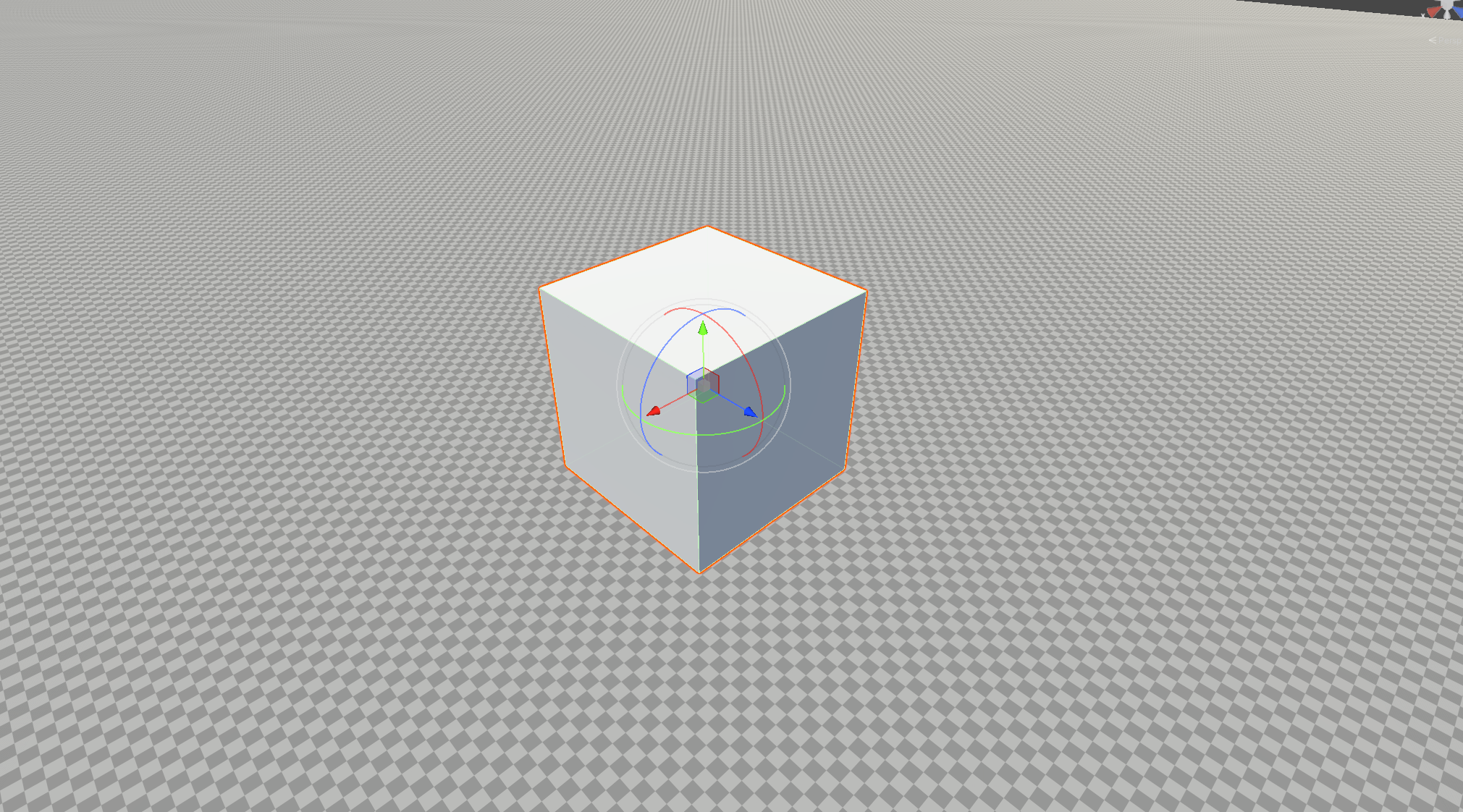 un cube dans unity avec plusieurs type de transformations différente